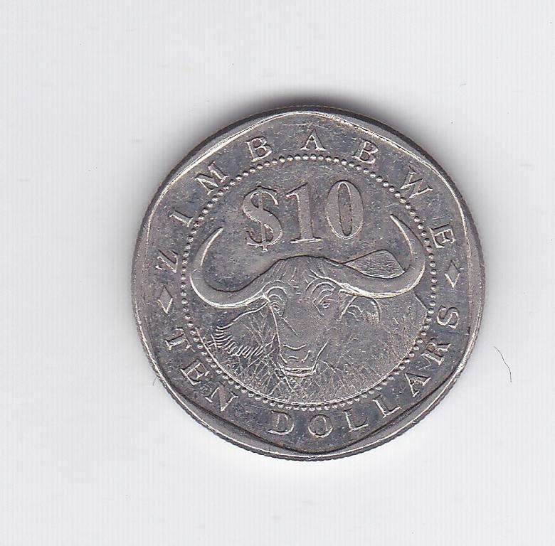 ZIMBABWE 10 DOLLARS 2008