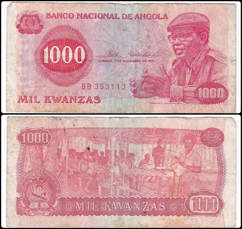 ANGOLA 1000 KWANZAS