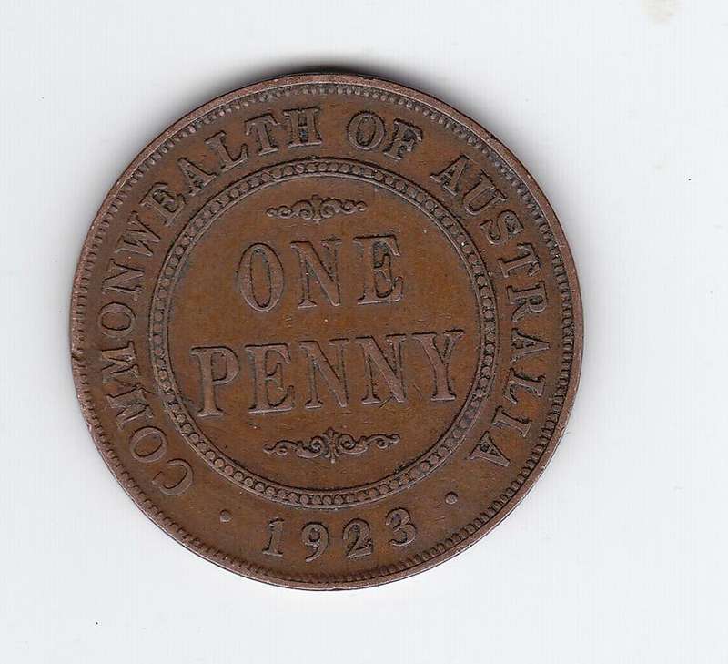 COMMONWEALTH OF AUSTRALIA 1 PENNY 1923