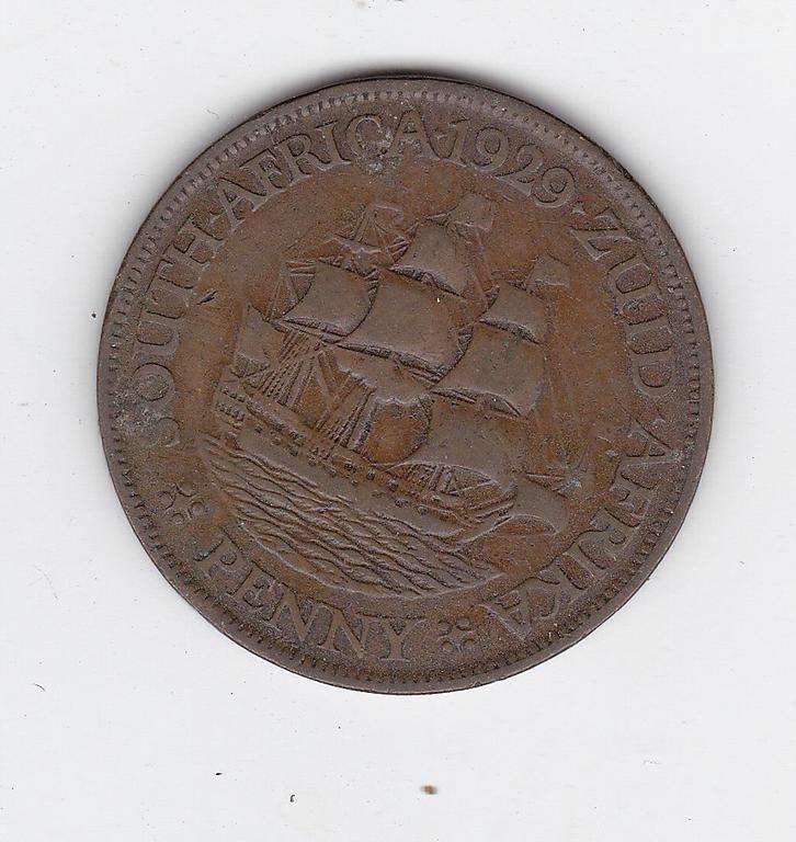 SOUTH AFRICA 1 PENNY 1929