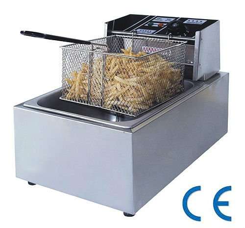 commercial induction fryer DF-81 counter top electric 1 tank fryer(1 basket)