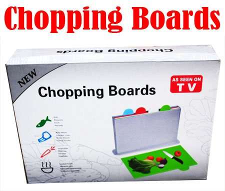 48pcs/lot Kitchenware Index Color Coded Chopping Boards, Set of 4 Multifunctional Cutting Board As Seen On TV