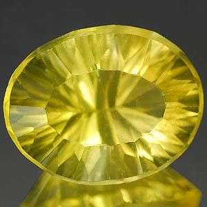 Concave Cut 9.28 Ct. Natural Yellow Flourite Unheated Gemstone - See All My Mew Items