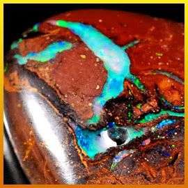 STUNNING!!! 9.01Cts.SPARKLING MULTI-COLOUR Genuine Boulder OPAL (Australia)