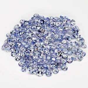 AAA 4.99Cts**190** PIECES. ***1.7-1.8mm Violet Blue Tanzanite Rounds LOT! - 100% Natural tanzanites!