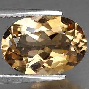 **6.45Cts. Oval AAA Unheated Champagne Topaz Gemstone from Brazil - S.Africa SHIPPING!