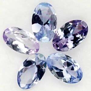 Gorgeous! ***5 Pieces*** Oval Blue Purple Tanzanite lot - 100% Natural Tanzanites
