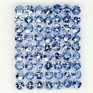 *63* Pcs/5.04Cts SUPERB QUALITY**2.70mm** Violet Blue Tanzanite Rounds LOT!