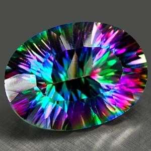 AAA 9.36Ct. Shimmering Flawless Natural Mystic Quartz Gemstone  - 100% Money Back Guarantee!