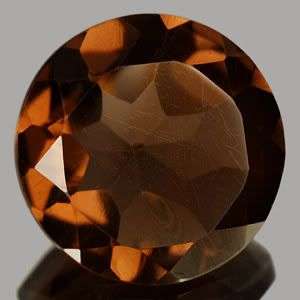 AAA 3.70Ct VVS Round Cut Natural SMOKY QUARTZ  - 100% Natural Earth Mined!