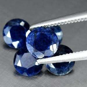 3.81 Cts**5 Pcs**  Natural Deep Blue Sapphire LOT - Exact Photos! Calibrated.