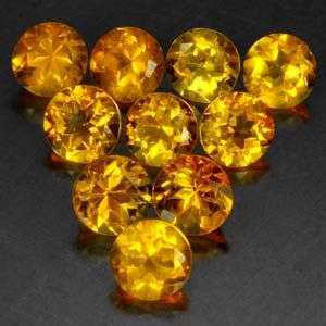 AWESOME LOT! 5.21Cts. (10 Pcs) Flawless Natural Golden Yellow Citrine Gemstones - 100% Natural