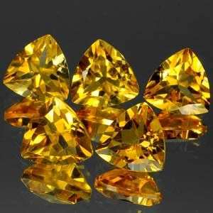 AWESOME LOT! 8.11Cts. (5 Pcs) Flawless Natural Golden Yellow Citrine Gemstones - 100% Natural