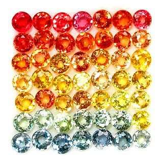 MUST SEE!!! FLAWLESS! 8.00 Cts**50 Pcs* Natural Multi-Colour Songea Sapphire LOT! - 100% Money Back