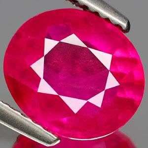 AAA 3.18Ct. Stunning Natural Oval Red Pink Ruby Gemstone - Exact Photos taken of stones!