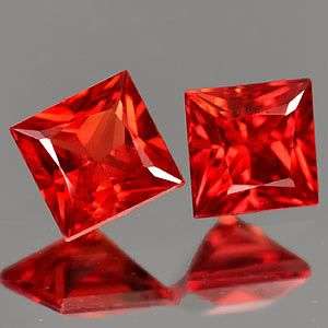 AAA0.45Ct. Matching Pair*(2 pcs) Natural Red Songea Sapphire Gemstones - SHIPPED WITHIN SOUTH AFRICA