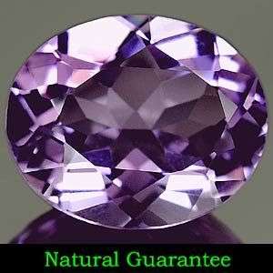 FLAWLESS! 3.28Cts. Calibrated Oval Cut Top Purple Amethyst Gemstone - Exact Photos Of Gemstone!
