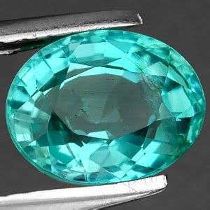 1.70CT. Oval Neon Pariaba Green Apatite Gemstone - SHIPPED FROM WITHIN SA!
