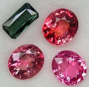 4.10CT. (4pcs) TANTALIZING Rich Multi Fancy Mixed Tourmaline Gemstone Set