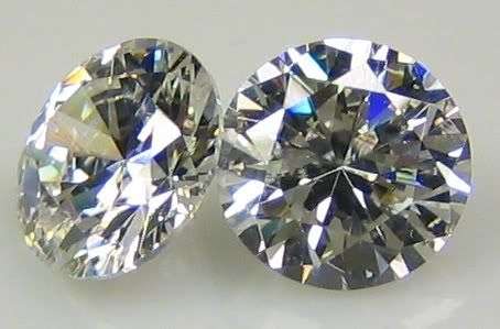 BEST SELLER!!!  PAIR OF 2.60 Cts BRILLIANT Rnd Cut 6mm Diamond simulates - FINEST SIMULATE DIAMONDS