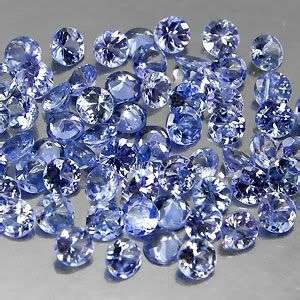 VVS1** 5.17CT.STRIKING! Violet Blue Tanzanite Round 2.70 mm LOT - R1 No Reserve! Finest Quality!