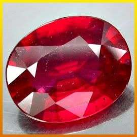 **1.85Cts**RAVISHING! TOP OVAL CUT RUBY (TOP BURMA COLOR) AAA - Exact Photos taken of stone!