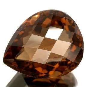 28.99ct Flawless Pear Cut Brown SMOKY QUARTZ  - 100% Natural Earth Mined!