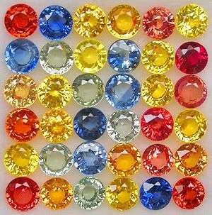 AAA 7.10ct**38 Pieces Mixed-colour Sapphire 3.30mm ROUND LOT! - Superb for Jewellery making!