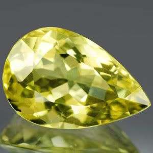 SHIMMERING! 8.71 Ct. Clean Brazilian Yellow Lemon Quartz  Pear - SHIPPED FROM WITHIN SA!