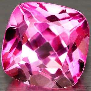 ***4.05 Cts.AAA Cushion Cut Best Clean Pink Topaz - 100% Money Back guarantee!