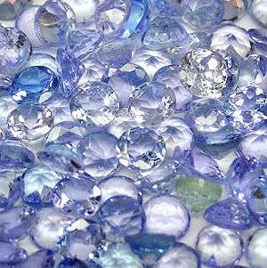 88 PIECES. 5.02Cts***2.50mm Violet Blue Tanzanite Rounds LOT! - 100% Money Back Guarantee!