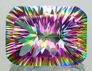AAAAA****REMARKABLE! 18.78ct.Rich Concave Rainbow Mystic Topaz - 100% Money Back Guarantee!