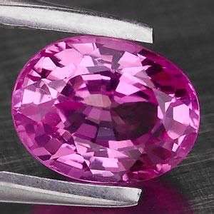 1.25 Cts.EXTREME OVAL LOVELY PINK SAPPHIRE - SHIPPED FROM WITHIN S.AFRICA!!