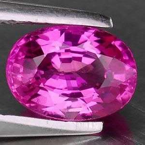 1.55 Cts.GORGEOUS OVAL VIOLET PINK SAPPHIRE - SHIPPED FROM WITHIN S.AFRICA!!