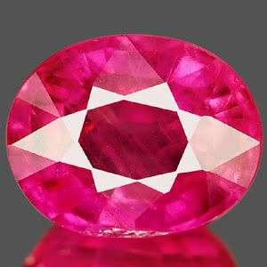 AAA 3.89Ct. Stunning Natural Oval Red Pink Ruby Gemstone - Exact Photos taken of stone!