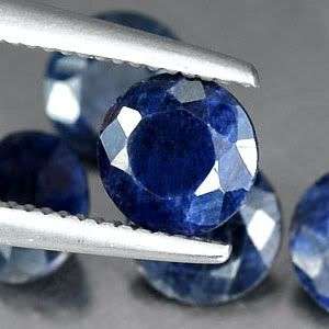 3.44 Cts**5 Pcs**  Natural Deep Blue Sapphire LOT - Exact Photos! Calibrated.