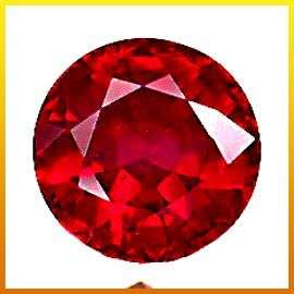 ***2.65Cts***7.50mm. TOP RED ROUND CUT NATURAL RUBY GEMSTONE - SEE ALL MY ITEMS!