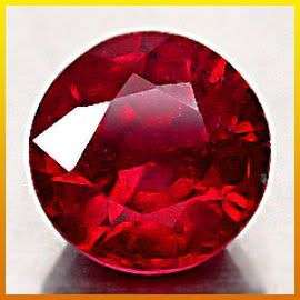 ***2.59Cts***7.30mm. TOP QUALITY RED ROUND CUT NATURAL RUBY GEMSTONE - SEE ALL MY ITEMS!