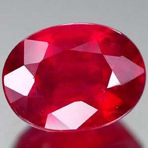 1Pc***1.50Cts***TOP BURMA COLOUR 8 x 6 MM OVAL CUT RUBY - Exact Photos taken of stone!