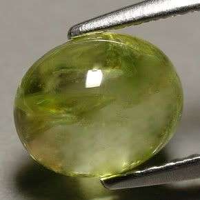 2.00ct Natural Unheated Green Sri-lanka SPHENE Cabochon Gemstone - SHIPPED FROM WITHIN SA!!!