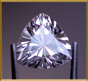 Sparkling! PAIR (2pcs) 2.30Cts. TRILLION Cut 6mm Diamond simulate - FINEST DIAMOND SIMULATE