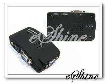 AV/S-Video To VGA PC Monitor Converter Switch Box