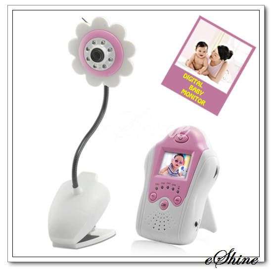 1.5" Color LCD Baby Monitor Night Video Flower Camera 2.4GHz