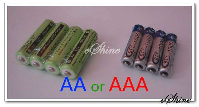 4 Batteries 1.2V Ni-Mh Rechargeable Battery - Option to Choose Eith AAA Battery or AA Battery