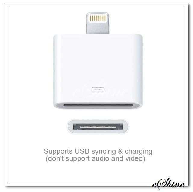 8-Pin to 30-Pin USB Adapter Converter for iPhone 5