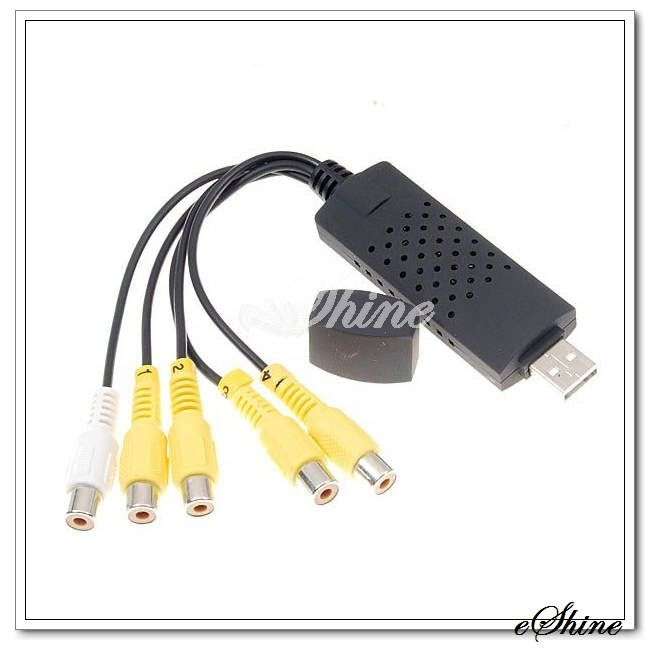 Easy Cap 4 Channel USB Video/Audio Capture Adaptor (USB DVR)