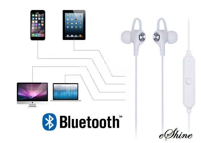 Bluetooth Wireless Headset Stereo Headphone Earphone Sport In-ear