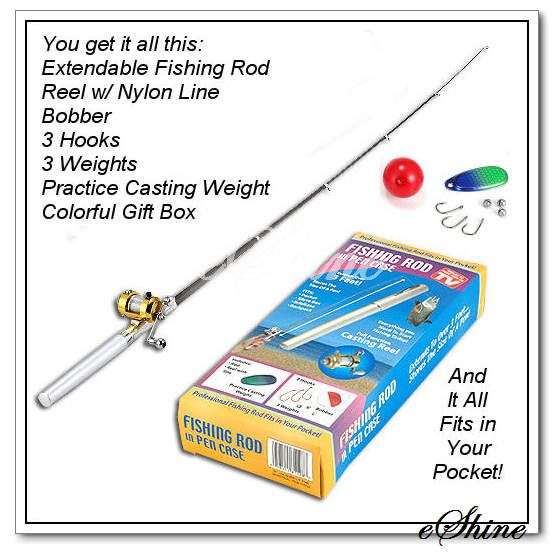 Mini Fishing Rod Pen Kit Fits In Your Pocket