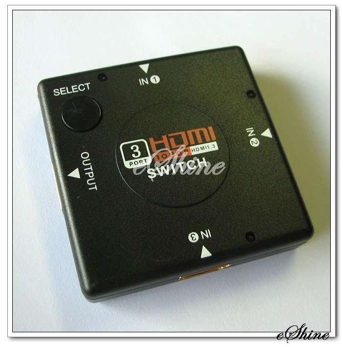 3 Port HDMI Switch Splitter Box for HDTV 1080P PS3
