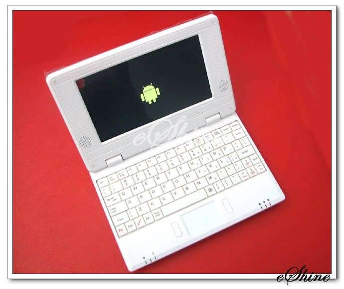 WiFi 7" Google Android 2.2 Mini Laptop Notebook QWERTY Keyboard - Local Stock